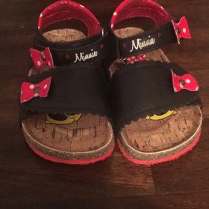 Minnie Mouse sandals toddler size 8